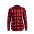 Flannel shirt insulated women red